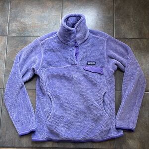 Purple patagonia pullover sweater